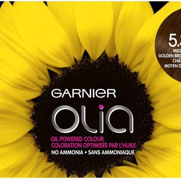 Garnier Olia Permanent Oil Powered Hair Color, 5.3 Medium Golden Brown - Picture 7 of 8